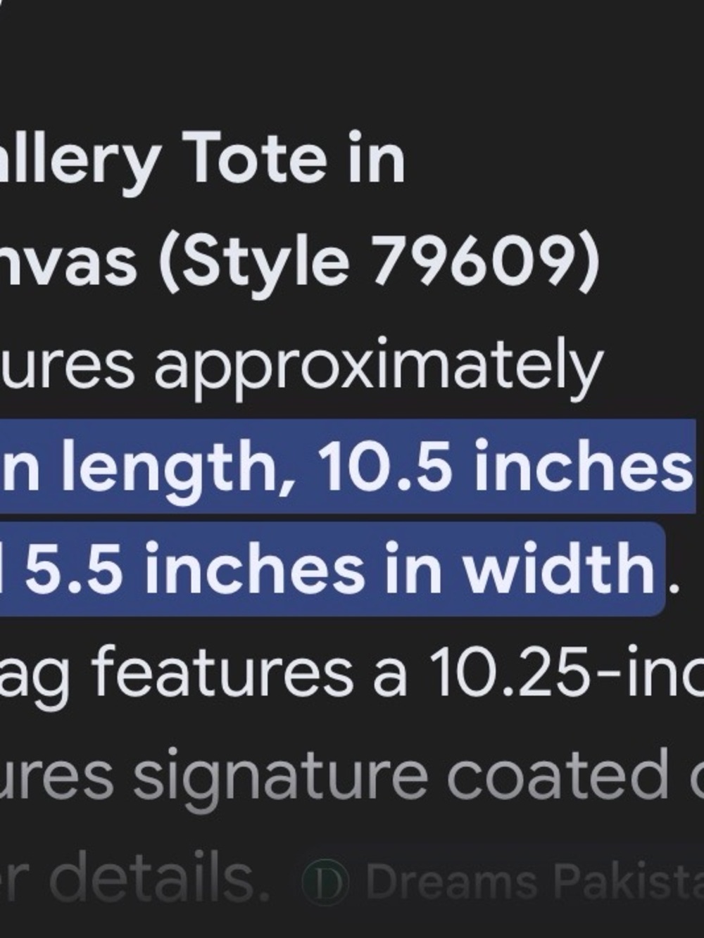 Authentic Coach Signature gallery Canvas Tote Bag in Brown F79609 - Picture 9 of 9